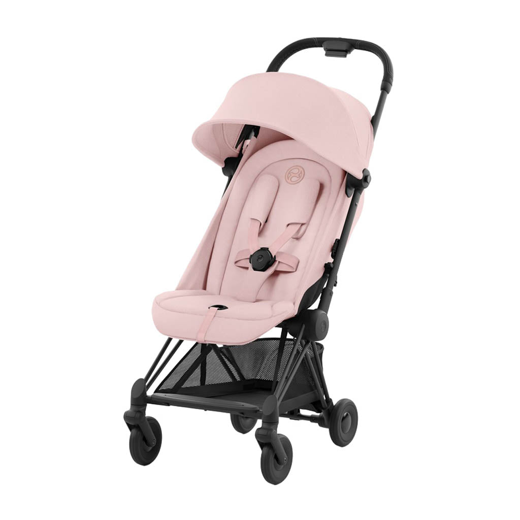 Cybex Coya Lightweight Stroller-Matte Black Frame-Peach Pink_14 - ANB Baby