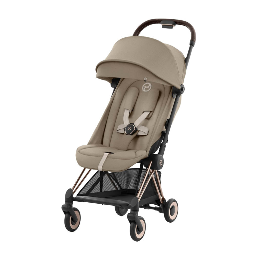Cybex Coya Lightweight Stroller-Rose Gold Frame-Cozy Beige_18 - ANB Baby