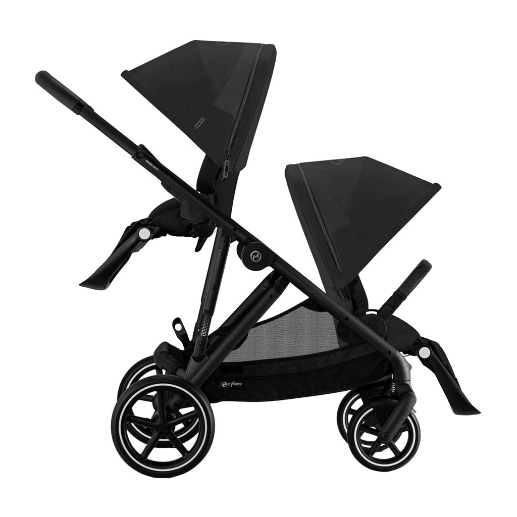 cybex side by side stroller Cybex Gazelle S Stroller, Sky Blue (Taupe Frame)