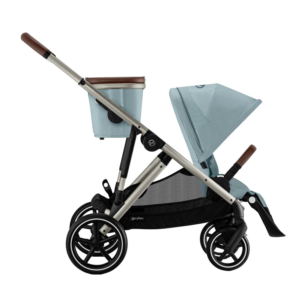 cybex double pram Cybex Gazelle S Stroller, Sky Blue (Taupe Frame)