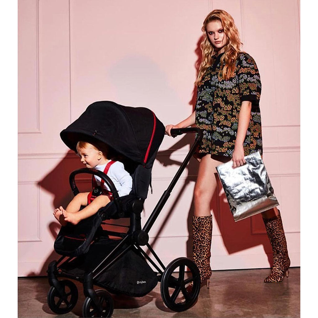 Cybex Priam Ferrari Lux Seat Stroller-Silver_7 - ANB Baby