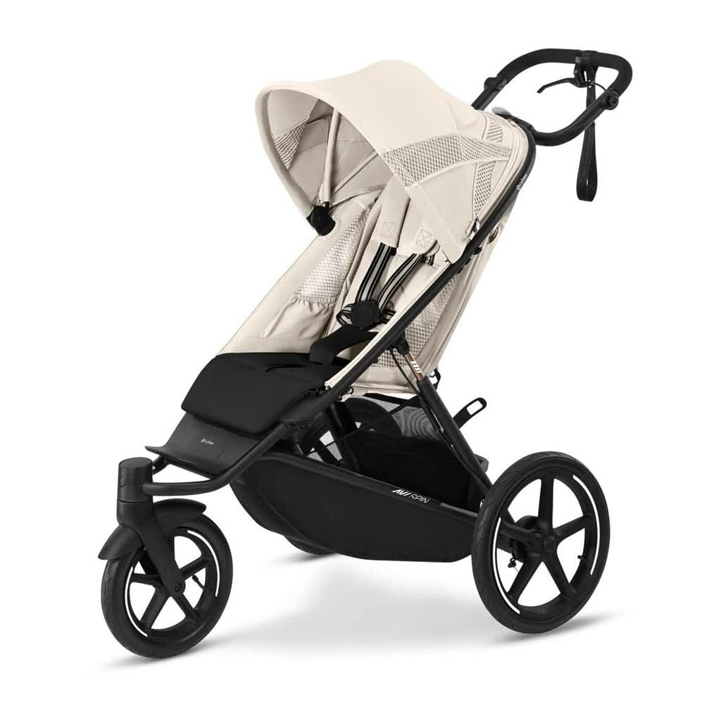Cybex Avi Spin Jogging Stroller-Jogging Strollers-Cybex-Seashell Beige-ANB Baby Store