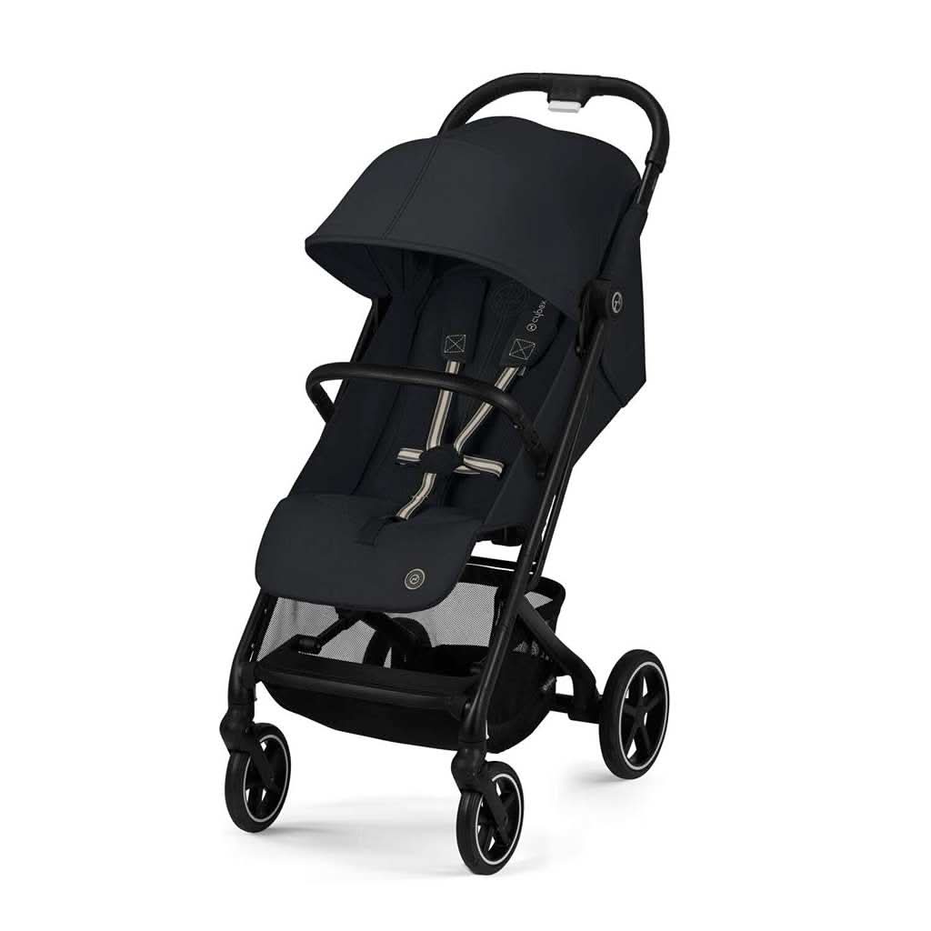 Cybex Beezy 2 Lightweight Stroller, Black Frame with Magic Black Seat - ANB BABY