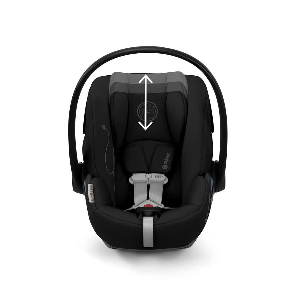 Cybex Cloud G Lux Infant Car Seat, Adjustable Back Reat, Moon Black - ANB Baby