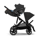 Cybex Gazelle S 2 & Cloud G Lux Travel System, Complete View, Black Frame with Moon Black - ANB Baby