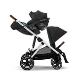 Cybex Gazelle S 2 & Cloud G Lux Travel System, Complete View, Silver Frame with Moon Black - ANB Baby
