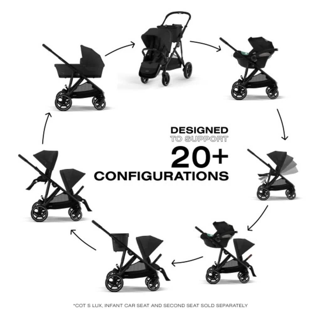 Cybex Gazelle S 2 & Cloud G Lux Travel System, Configuration - ANB Baby