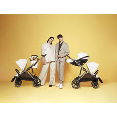 Cybex Gazelle S 2 & Cloud G Lux Travel System, Lifestye View, Taupe Frame with Seashell Beige - ANB Baby
