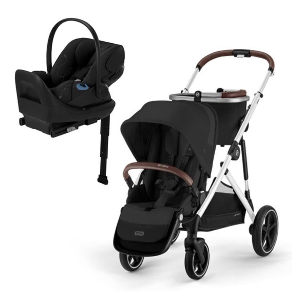 Cybex Gazelle S 2 Stroller, Silver Frame with Moon Black, Main - ANB Baby