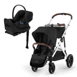Cybex Gazelle S 2 Stroller, Silver Frame with Moon Black, Main - ANB Baby