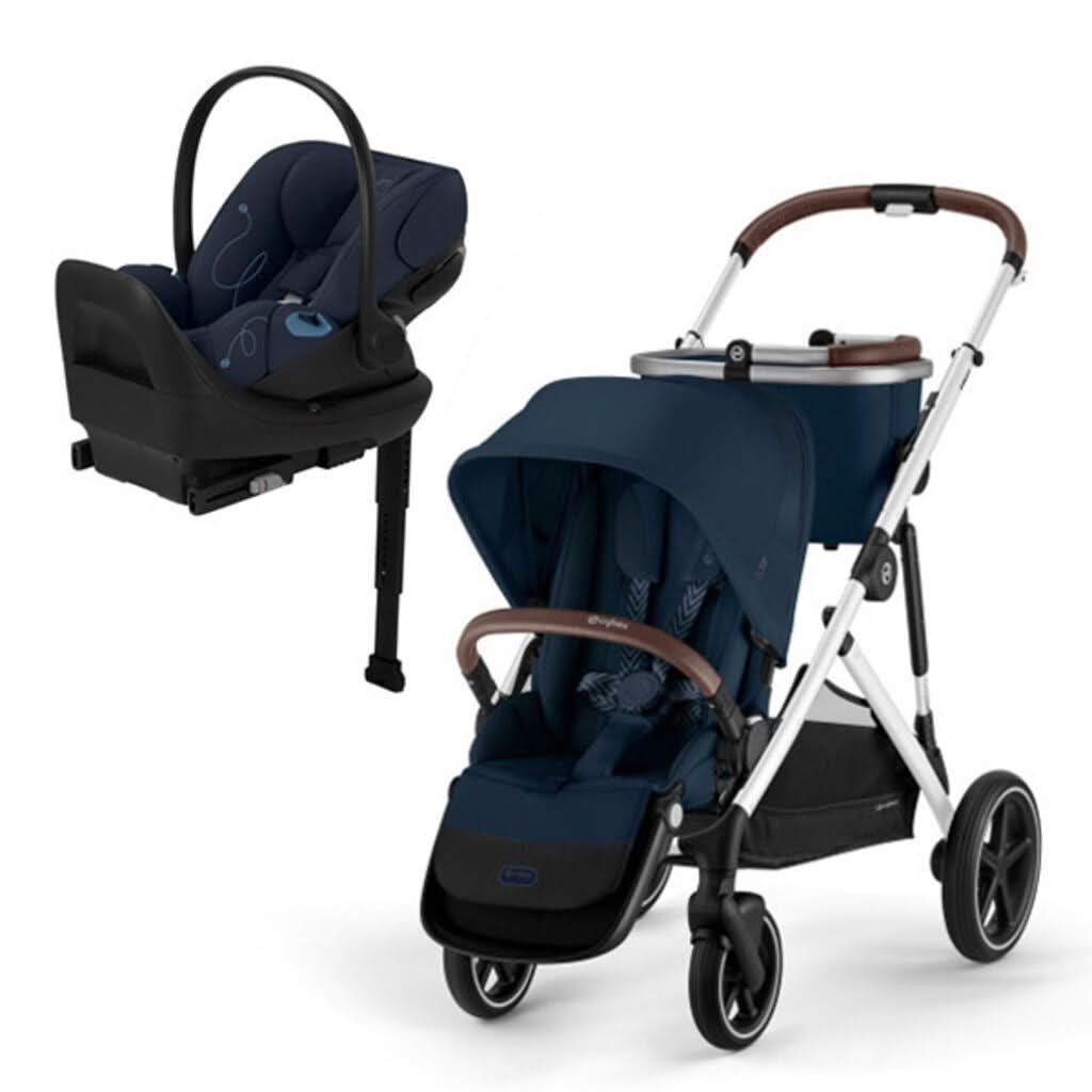 Cybex Gazelle S 2 Stroller, Silver Frame with Ocean Blue, Main - ANB Baby