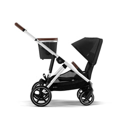 Cybex Gazelle S 2 Stroller, With Basket, Silver Frame with Moon Black - ANB Baby