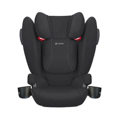 Cybex Solution B2-fix +Lux Booster Car Seat, Volcano Black, Complete Front View - ANB Baby
