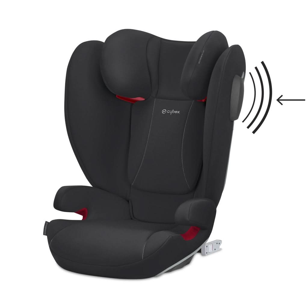 Cybex Solution B2-fix +Lux Booster Car Seat, Volcano Black, View - ANB Baby