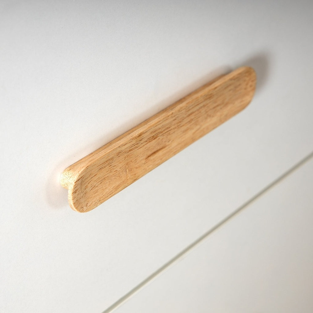 DaDaDa Lala Little 3-Drawer Dresser-White-Red Oak_4 - ANB Baby