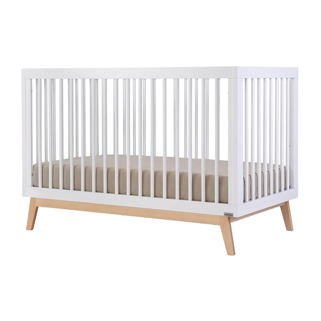 DaDaDa Soho 3-in-1 Convertible Crib-White-Natural_9 - ANB Baby