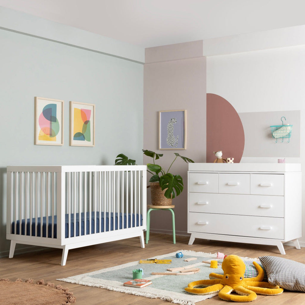 DaDaDa Soho 3-in-1 Convertible Crib-White_15 - ANB Baby