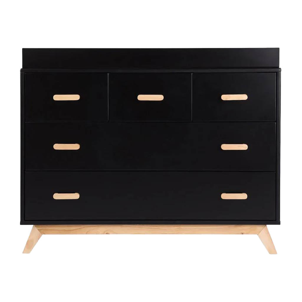Soho 5-Drawer Dresser, White/Natural Soho 5-Drawer Dresser, White/Natural