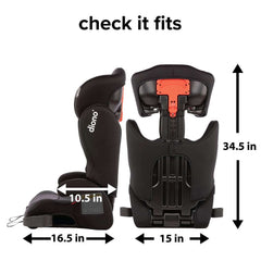 Diono Cambria 2 Booster Seat-Black_8 - ANB Baby