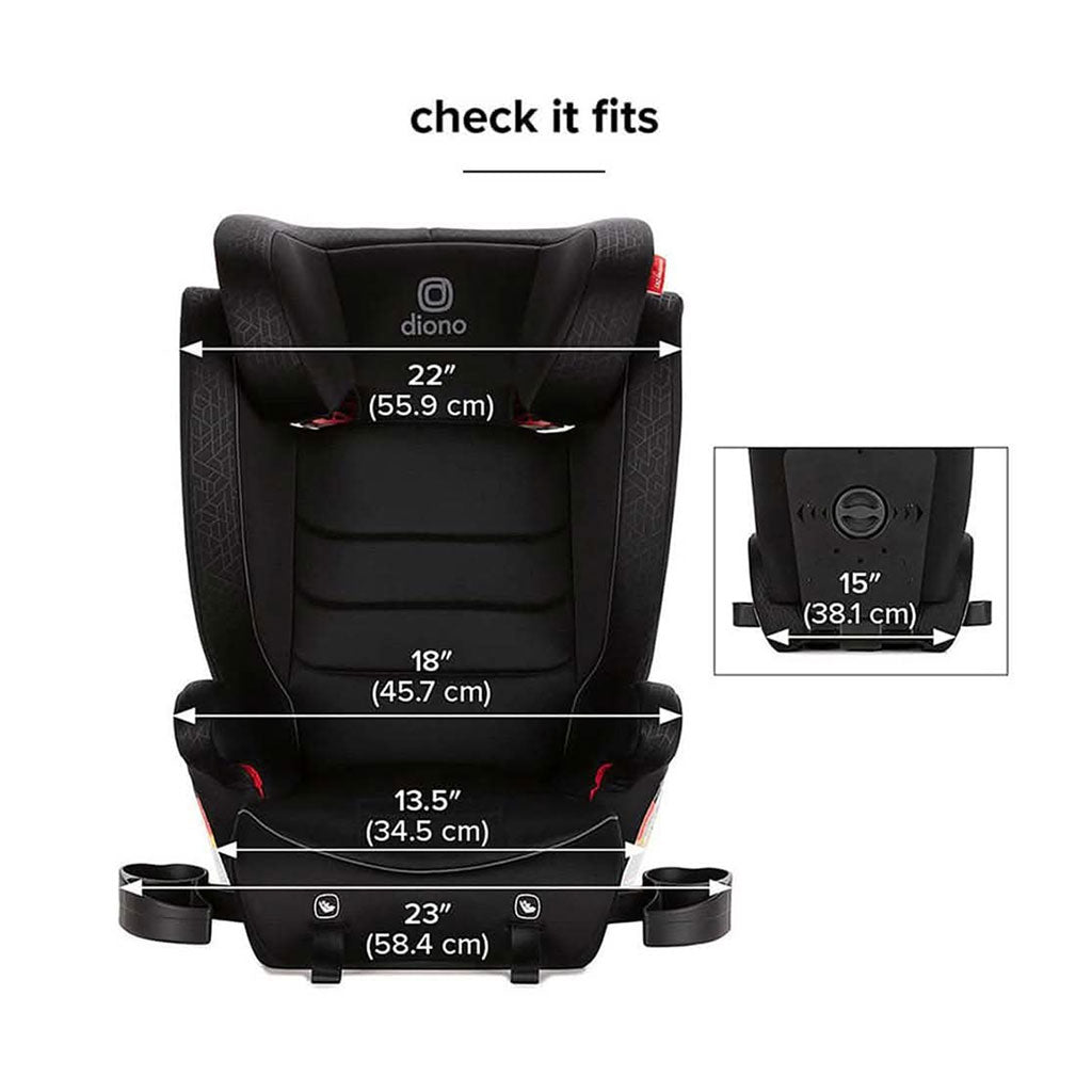 Diono Monterey 2XT Latch 2 in 1 High Back Booster Car Seat black_2 - ANB Baby