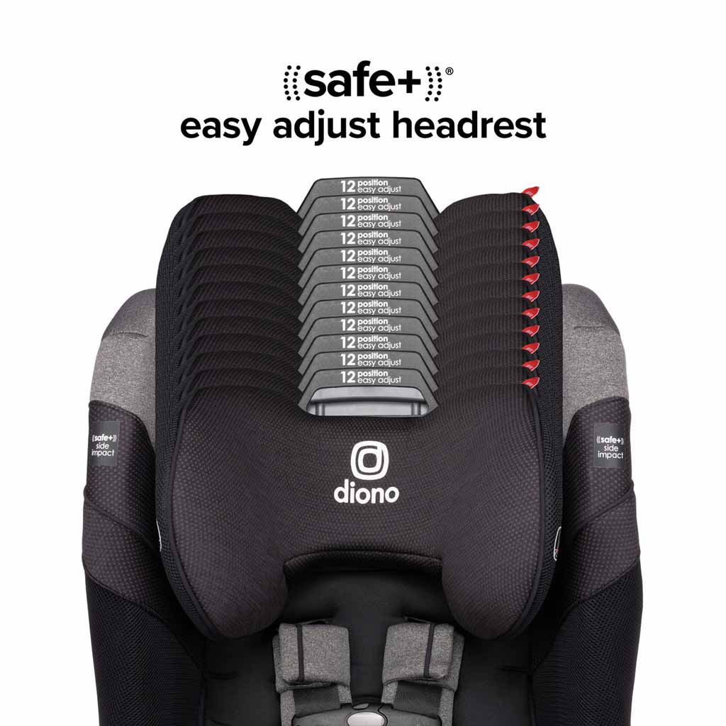 Diono Radian 3QXT+ Latch Convertible Car Seat-Black Jet_5 - ANB Baby