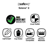 Diono Solana 2 Latch-XL Space Backless Booster Seat-Pink_7 - ANB Baby