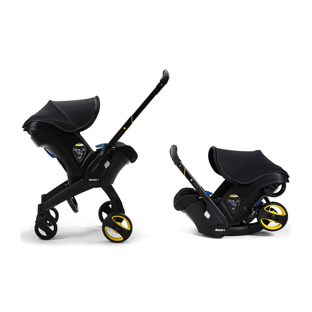 Doona Infant Car Seat Stroller Combo With Latch Base-Midnight with Essentials Bag_16 - ANB Baby