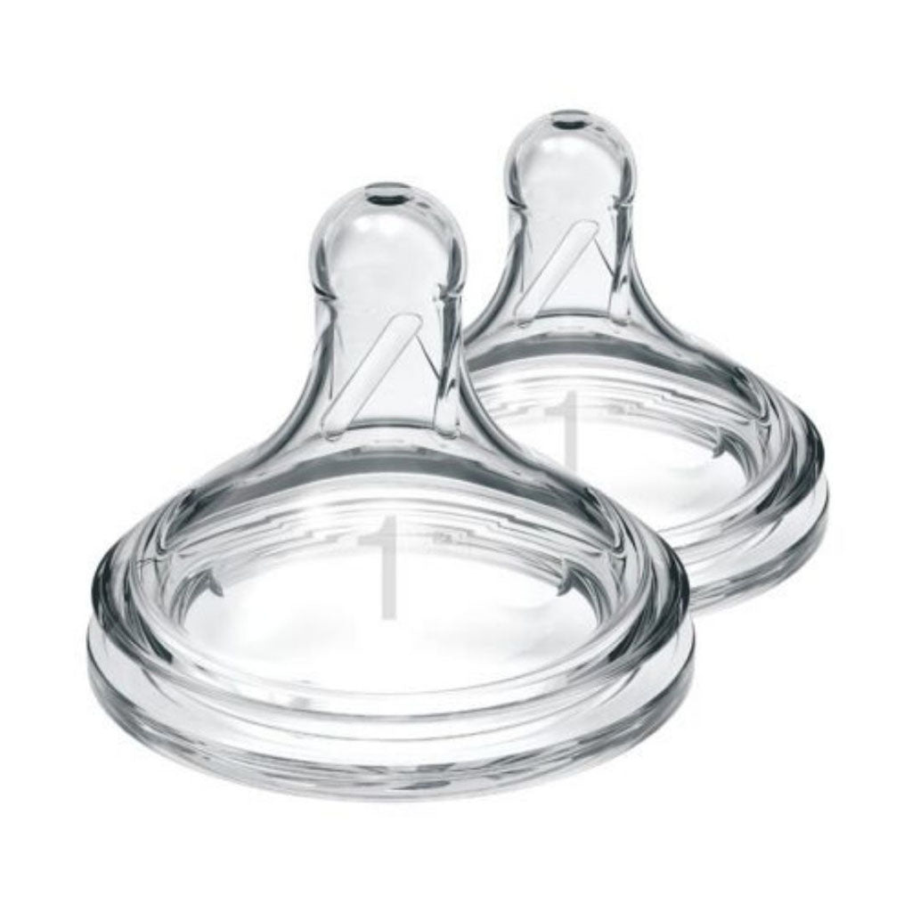 Dr. Brown's Different Levels Natural Silicone Nipple, Wide-Neck 2-Pack-Feeding Bottles-Dr. Brown's-Level 1-ANB Baby Store