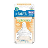 Dr. Brown's Level 1 Natural Silicone Nipple, Wide-Neck 2-Pack-Level4_10 - ANB Baby