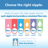 Dr. Brown's Level 1 Natural Silicone Nipple, Wide-Neck 2-Pack_11 - ANB Baby