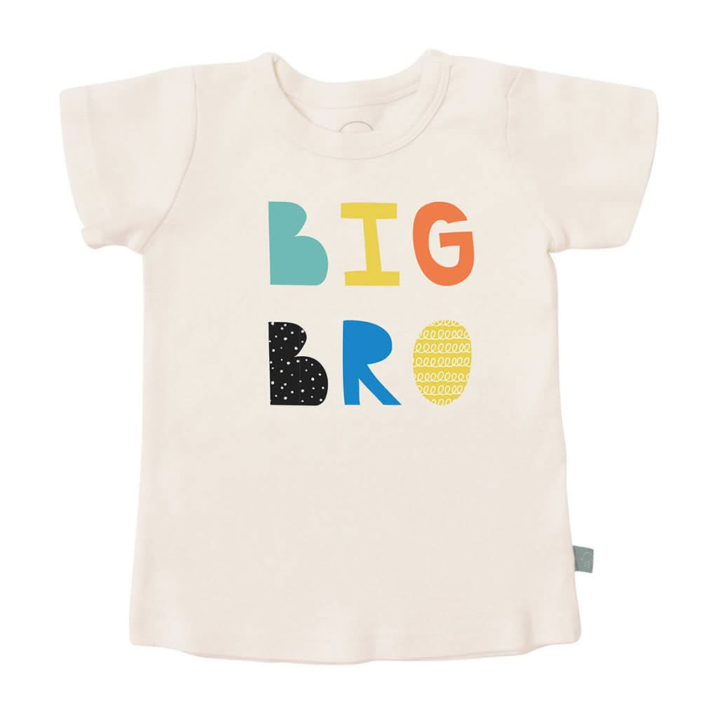 Finn & Emma Short Sleeve Graphic T-Shirt, Big Bro-Clothing-Finn + Emma-12-24 Months-ANB Baby Store
