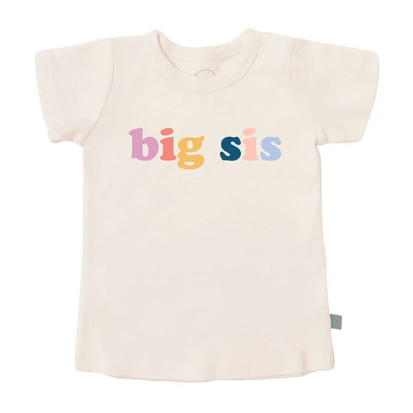 Finn & Emma Short Sleeve Graphic T-Shirt, Big Sis