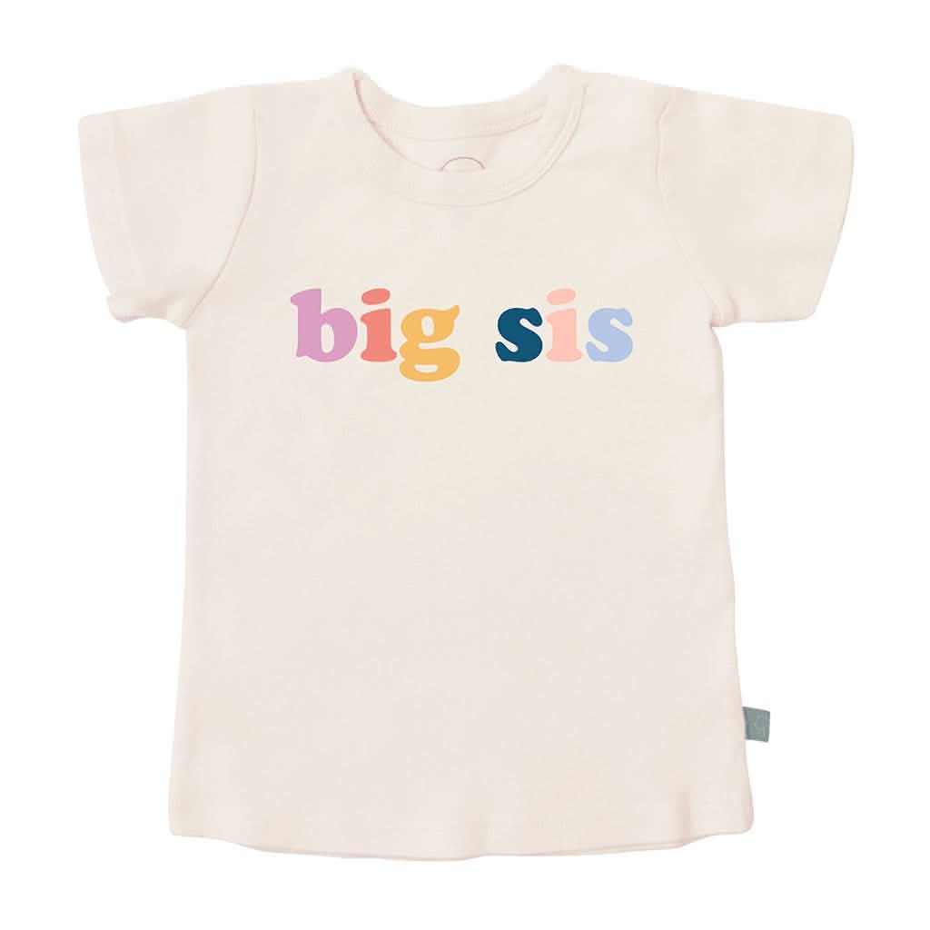 Finn & Emma Short Sleeve Graphic T-Shirt, Big Sis-Clothing-Finn + Emma-12-24 Months-ANB Baby Store