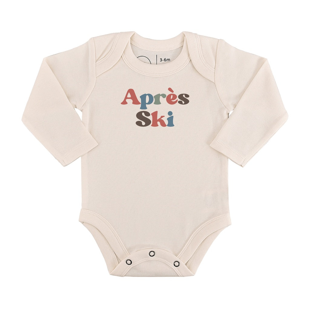Finn & Emma Long Sleeve Graphic Bodysuit - Apres Ski-Clothing-Finn + Emma-0-3 Months-ANB Baby Store