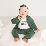 Finn & Emma Long Sleeve Graphic Bodysuit - Apres Ski Size 0-3m_2 - ANB Baby