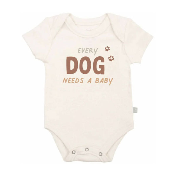 Finn & Emma Short Sleeve Graphic Bodysuit - Every Dog Needs A Baby