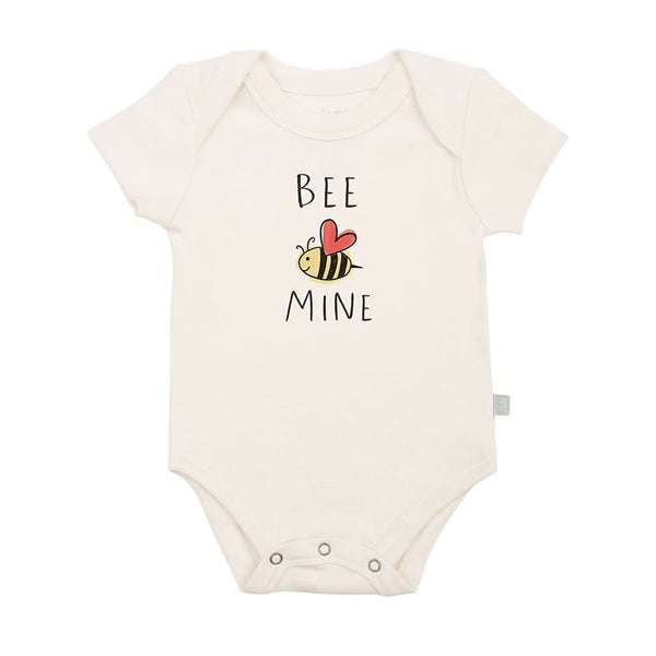 Finn & Emma Short Sleeve Graphic Bodysuit, Bee Mine
