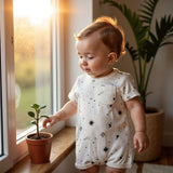 Finn & Emma Short Sleeve Romper - Celestial_10 - ANB Baby