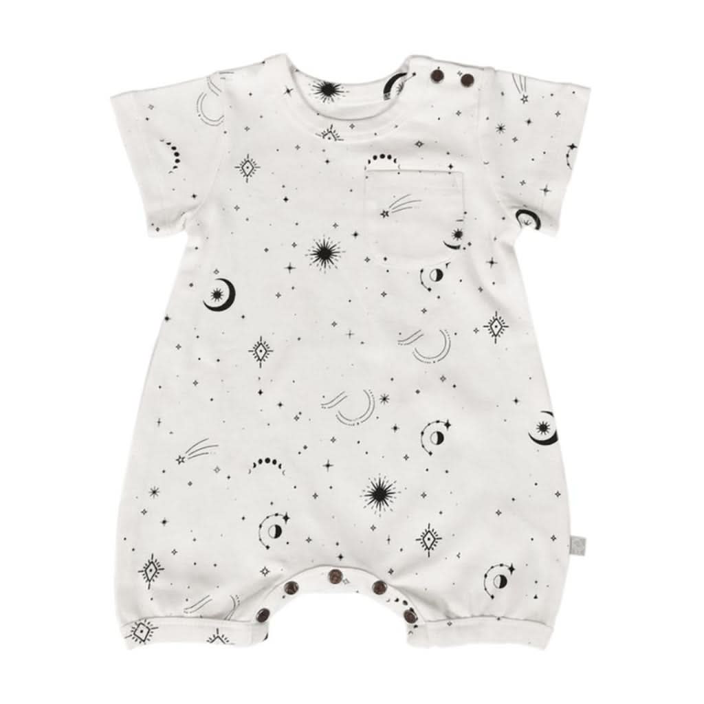 Finn & Emma Short Sleeve Romper - Celestial-Clothing-Finn + Emma-0 - 3M-ANB Baby Store