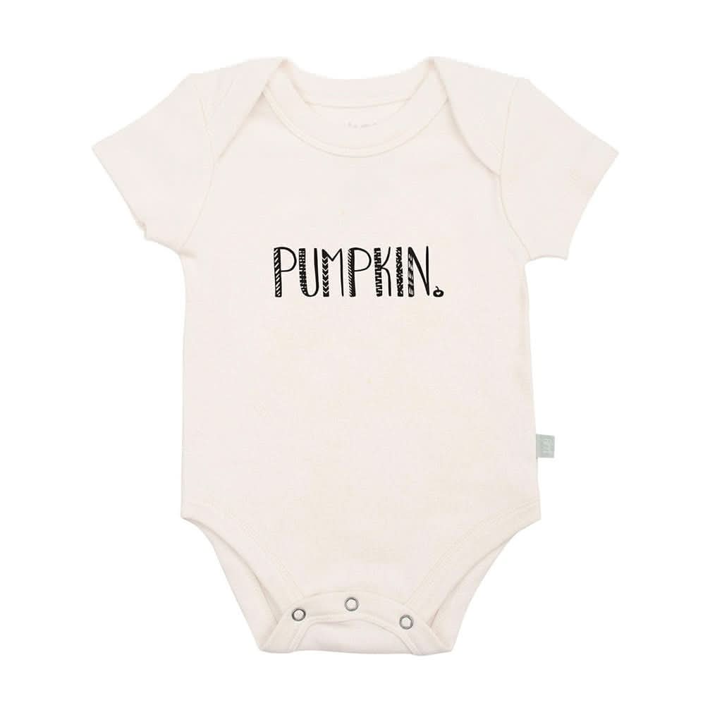 Finn & Emma Short Sleeve Graphic Bodysuit, Pumpkin-Clothing-Finn + Emma-0-3 M-ANB Baby Store