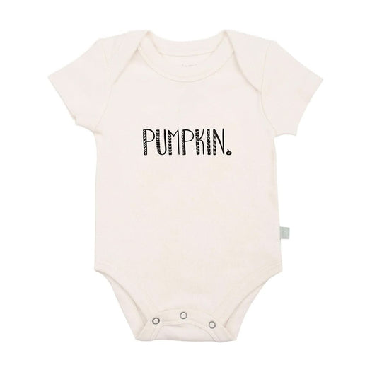 Finn and Emma Short Sleeve Graphic Bodysuit-Pumpkin_1 - ANB Baby