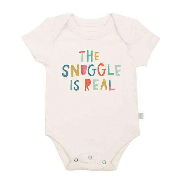 Finn & Emma Short Sleeve Graphic Bodysuit, Snuggle is Real