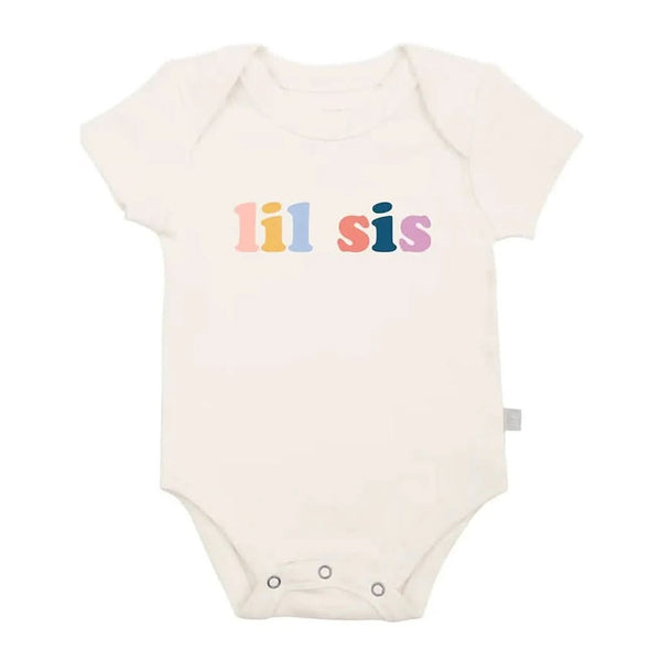 Finn & Emma Short Sleeve Graphic Bodysuit, Lil Sis