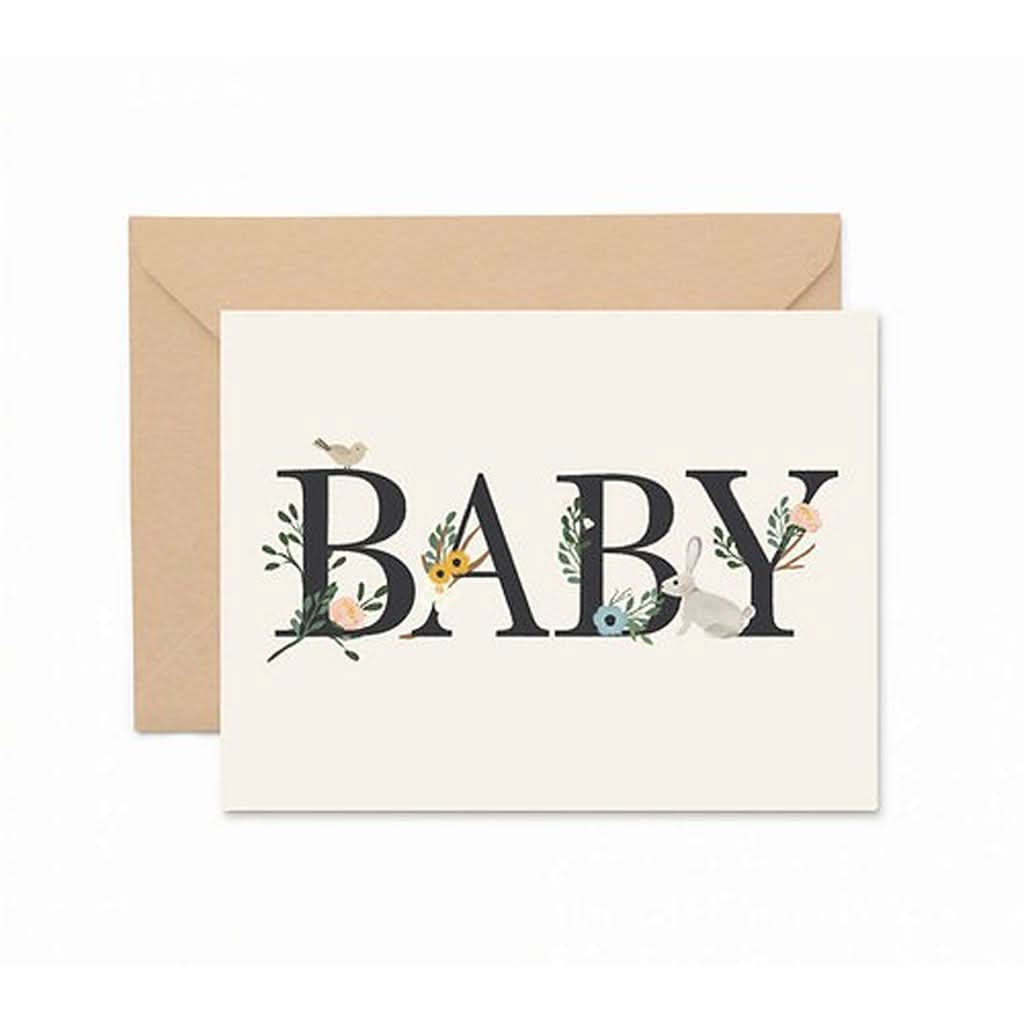 Ginger P. Designs Baby Floral Greeting Card-Gifts-Ginger P. Designs-Baby Floral-ANB Baby Store