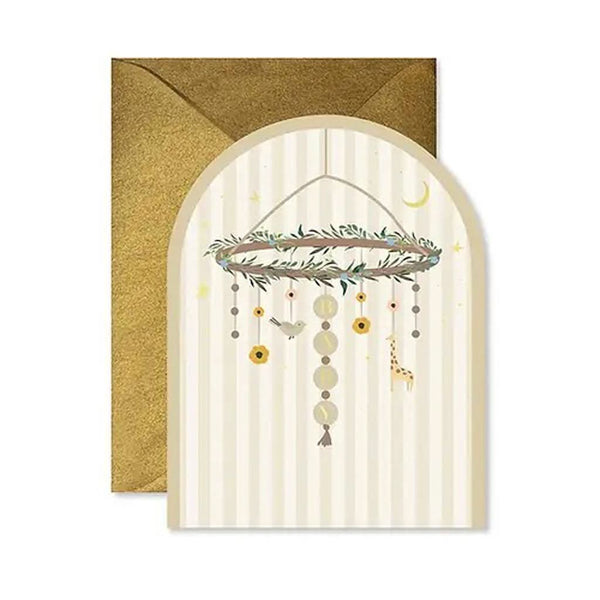 Ginger P. Designs Baby Mobile Arch Greeting Card