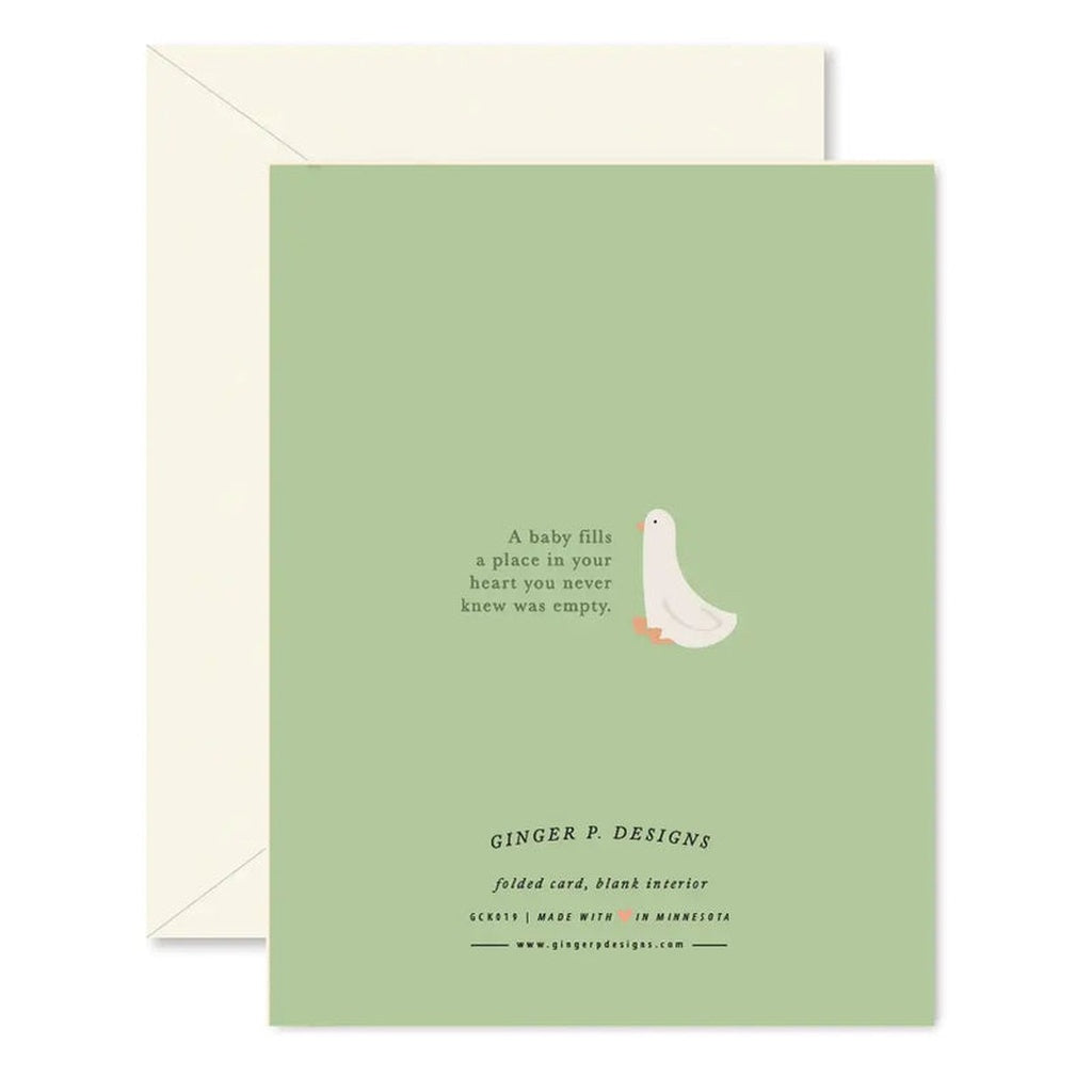 Ginger P Designs Spring Green Baby Greeting Card_2 - ANB Baby