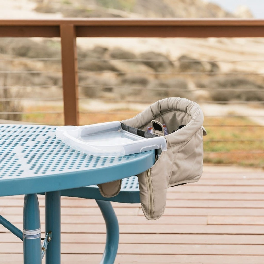 Inglesina Fast Table Chair with Clear Fast Dining Tray Plus-Charcoal Melange_6 - ANB Baby