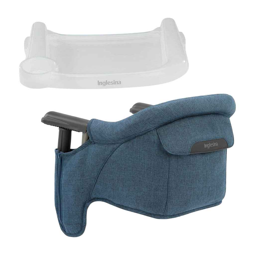 Inglesina Fast Table Chair with Clear Fast Dining Tray Plus-Slate Melange_9 - ANB Baby