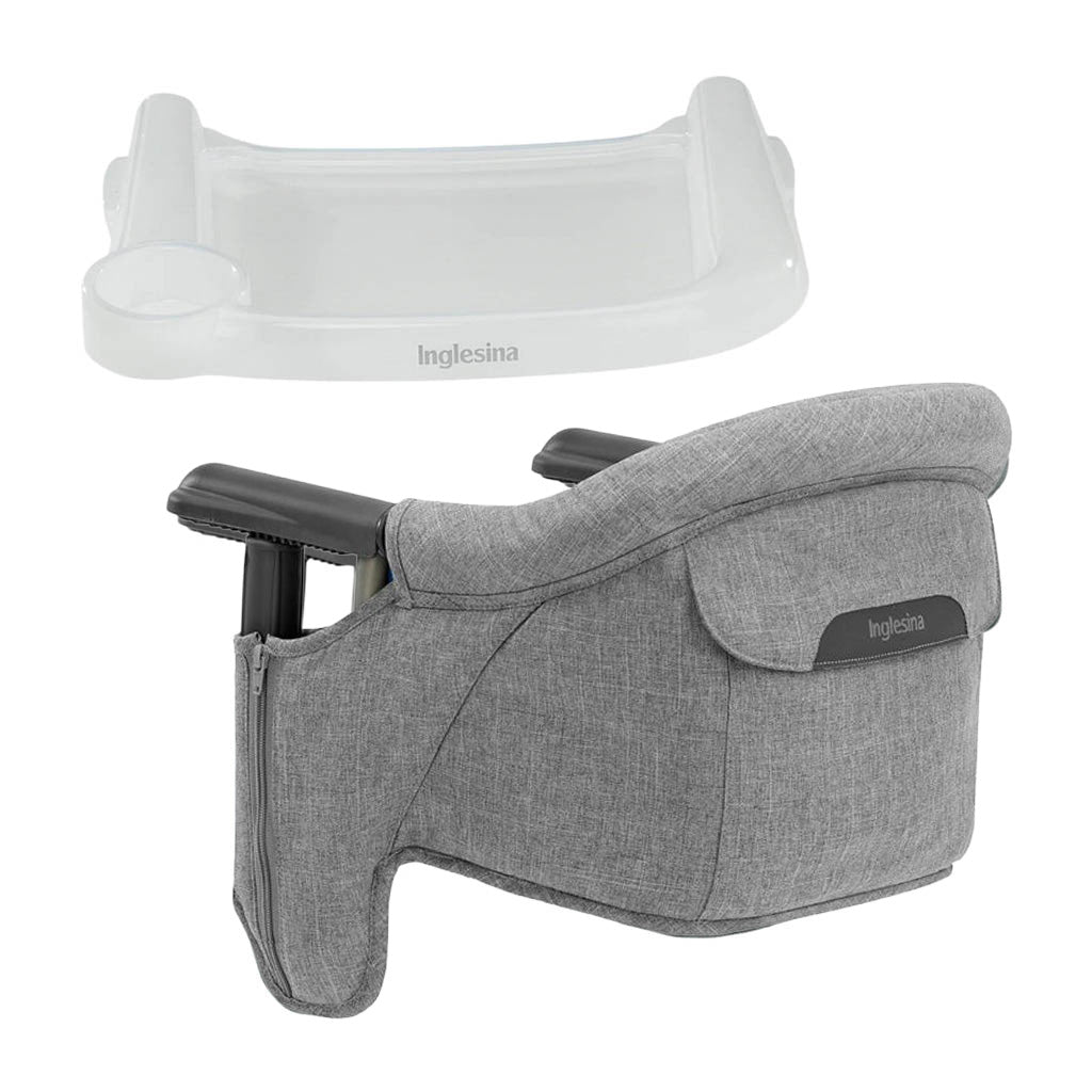 Inglesina Melange Fast Table Chair with Clear Fast Dining Tray Plus-Stone Grey _10 - ANB Baby