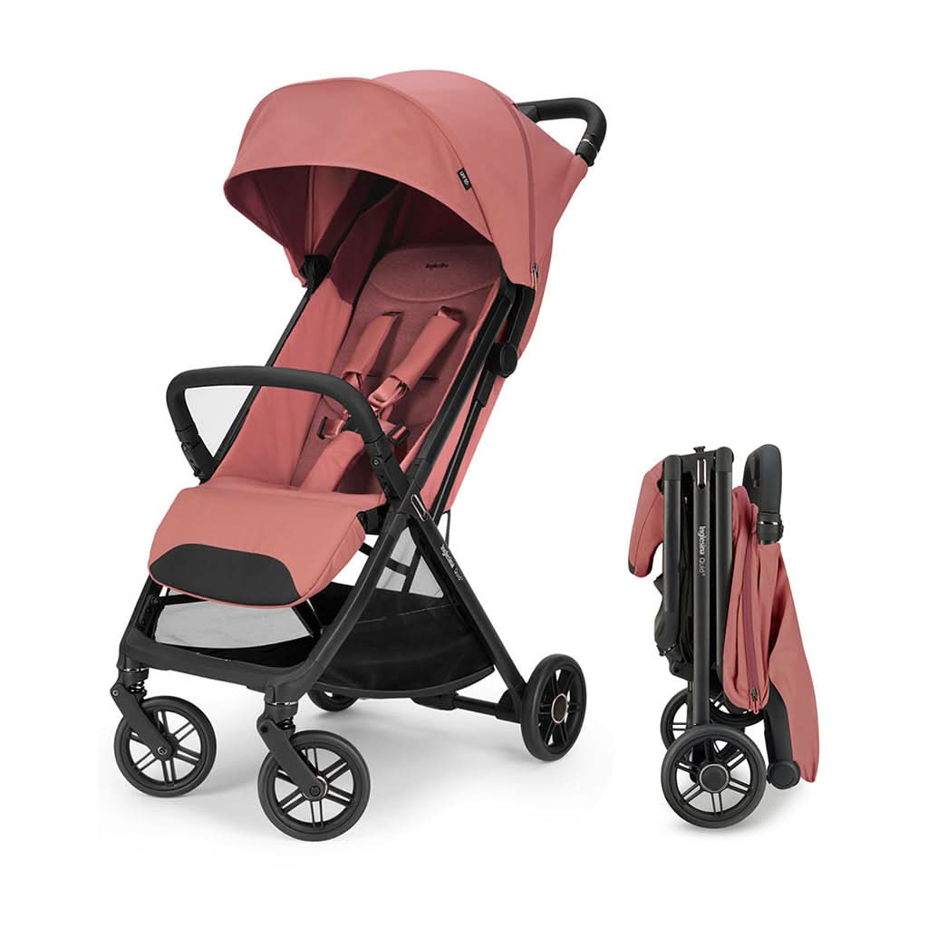 pink travel stroller Inglesina Quid 3 Stroller - 14 lbs - Travel Stroller - Astral Blue - Easy to Carry and Transport - Fits into Overhead Compartments